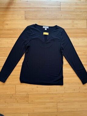Michael Kors Black Top with Gold Accent Clasp